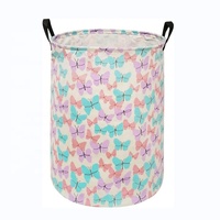 Panier de rangement pliable en coton et lin pour linge, jouets, cadeaux, idéal pour chambre d'enfant, salle de jeux et salle de bain