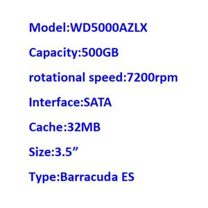 Disco Duro Interno de Alto Rendimiento de 500 GB, Negro, 7200 RPM, SATA 6 Gb/s, 64 MB de Caché, 3.5" - WD5003AZEX <span class=keywords><strong>WD5000AAKX</strong></span> - Product Image 2