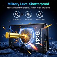 Offre Spéciale 3X force HD 95% verre trempé pour iPhone 11-17 Triple plus fort Anti Explosion verre trempé protecteur d'écran