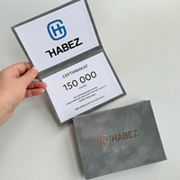Enveloppe personnalisée A5 en velours gris avec logo argenté pour certificat, bon de réduction d'entreprise, carte cadeau de cérémonie de remise des prix