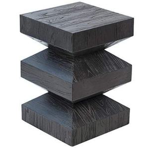 Muebles de Salón Modernos y Minimalistas de Diseño Único, Mesas Auxiliares Pequeñas de Madera Negra para el Hogar - Product Image 1
