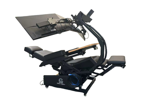 EASE TRIO 3 Workstation reclinável Computador Cockpit 3 Monitores zero Gravity Chair Heat Cool Massagem Assento Confortável acessível - Product Image 2