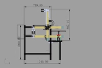 Aucune programmation requise Drag-to-Teach Painting Robot Prix compétitif Équipement de cabines de pulvérisation en acier avec composants de base PLC