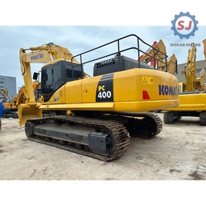Excavatrice hydraulique Komatsu PC400 40t d'occasion du Japon - Moteur d'origine, faible nombre d'heures et bon état, en vente, prête à être expédiée - Product Image 3
