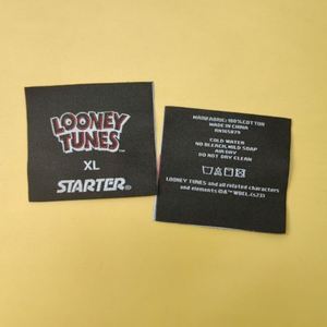 Clothing Manufacturer Fabric Garment Labels Metal Wire <b>Clothes</b> <b>Tags</b> Custom Clothing Woven Label Sewing Neck Label - Product Image 2