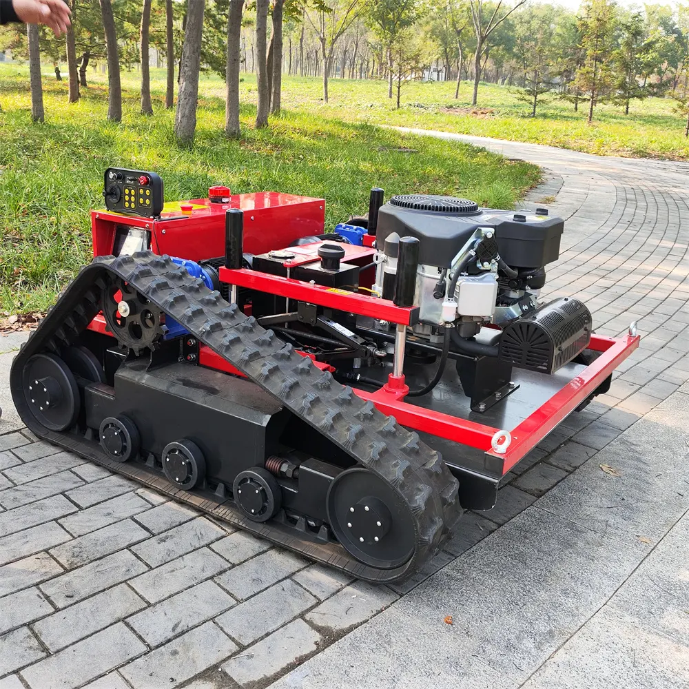 DQG CE EPA 새로운 디자인 원격 제어 로봇 크롤러 잔디 깎는 기계 다목적 Rc 정원용 잔디 깎는 기계