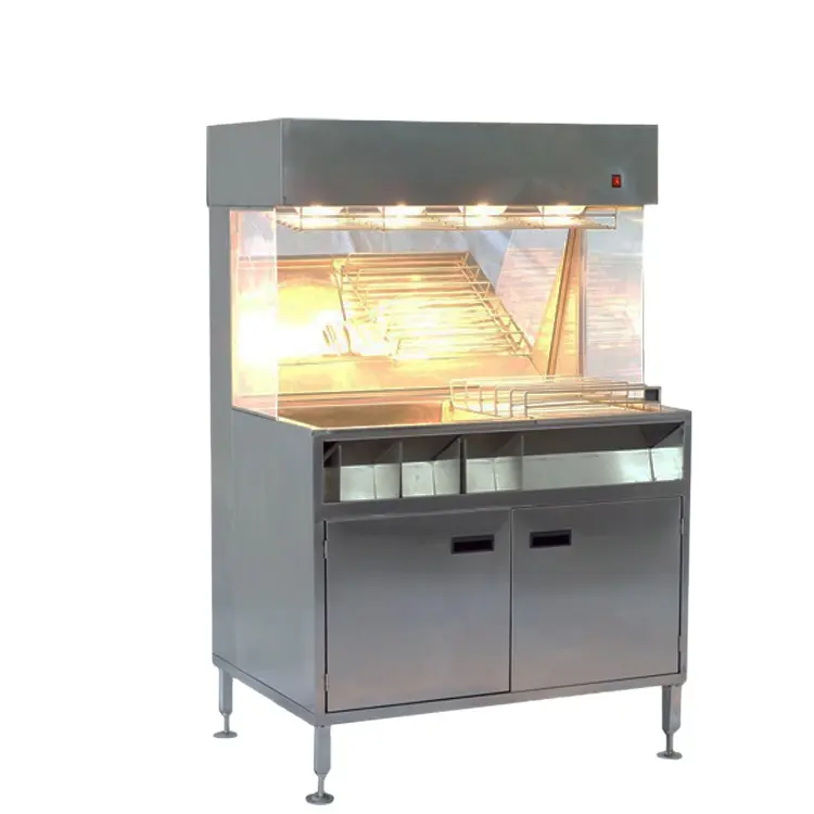 TENSHINE VF-98 Food Restaurant Ausrüstung Chips Wärmer/Pommes Frites Maschinen anzeige/Henny Penny Warmer Station