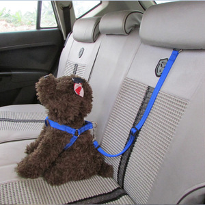 Harnais pour animaux de compagnie cool et mignon en nylon réglable de taille moyenne pour utilisation avec la ceinture de sécurité du siège de voiture - Product Image 2