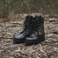 WANZHUO Chaussures de randonnée en plein air pour hommes antidérapantes et résistantes à l'usure Jungle Camouflage Bottes tactiques du désert Botas De Cuero