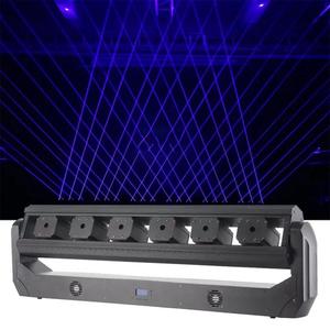 Cool Toned Six Head Blue Laser Projector Aluminum Alloy DMX512 Dimmable RGB LED Wall Washer IP33 Dustproof Protection Super Long - Product Image 2