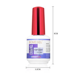 BOMESEL - Esmalte de Uñas en <span class=keywords><strong>Gel</strong></span> UV de Larga Duración y Alto Brillo, No Tóxico, Transparente, Acrílico, Capa Superior Templada, Sin Limpieza, 15 ml, Curado con Lámpara LED/UV - Product Image 2