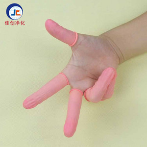 Duurzame Poedervrije <span class=keywords><strong>Esd</strong></span> Antistatische Cleanroom Roze Latex Vingerbedden Veiligheidshandschoenen Voor Elektronische Industrie - Product Image 3