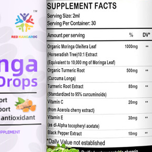 Özel etiket Moringa sıvı saf % Moringa yaprakları zerdeçal % karabiber <span class=keywords><strong>C</strong></span> vitamini E antioksidan, eklem, sindirim ve bağışıklık düşer - Product Image 3