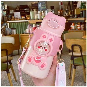 Mignonne gourde isotherme pour enfants, motif dinosaure, avec paille, en acier inoxydable 316, anti-fuite, pour la rentrée scolaire - Product Image 5