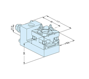 Dây EDM cắt các bộ phận ER-020596 mở rộng nhanh chóng <span class=keywords><strong>Chuck</strong></span> 50 cho wedm Máy HE-W06580 - Product Image 3