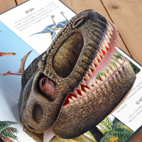Livre pop-up 3D avec rabat pour enfants, collection d'impression personnalisée, préscolaire, anglais, design animal, dinosaure, histoire de dinosaure