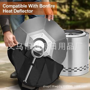 Campfire Basin Storage Bag Round Black 66x66 <b>Portable</b> <b>Fire</b> <b>Pit</b> Tote For Outdoor Use - Product Image 2