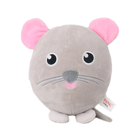 D KING 35cm Jouet en peluche vache en coton PP écologique avec doublure polaire douce pour bébés