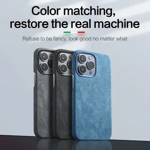 For Alcantara Case Cover Comfortable For IPhone 12/13/14/15 Pro Max Customized Luxury Phone Case