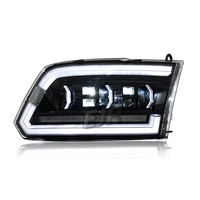 Conjunto de Faros LED para Dodge Ram 1500 2500 3500 08-18, Modificados con Señal de Giro Secuencial, DRL, Proyector, Lámpara Delantera