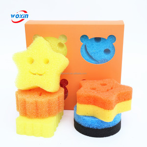 Woxin Aanpassen Keuken Schoonmaken Scrub Spons Schuurmachine Cartoon Scrub Keuken Temperatuur Duurzame Spons Voor Gerechten Schoonmaken Rond