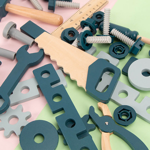 Simulation pour enfants réparation boîte à outils jouet 3 écrou démontage et assemblage combinaison ensemble blocs de construction garçon éducation Puzzle - Product Image 3