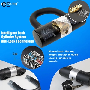 Cadenas de porte en gros d'usine, mini-cadenas en U, vente chaude, 2 clés, petit cadenas de vélo en U pour enfant - Product Image 6