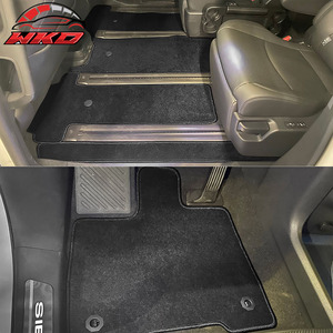 Tapis de sol pour Toyota Sienna 7 passagers 21-26, tapis antidérapants avant et arrière noirs, 9 pièces - Product Image 3
