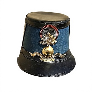 FRENCH SHAKO <b>HAT</b> 19TH CENTURY SPECIAL SCHOOL TWO COCKARDES - Product Image 1