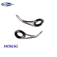 Série HOS – Anneau de guidage monobloc pour canne à pêche, cadre estampé, anneau SIC pour cannes spinning et casting, construction de cannes légères et moyennes
