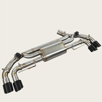 Système d'échappement Catback pour pièces automobiles, avec embouts d'échappement quadruples, tuyau d'échappement, soupape électronique et silencieux pour BMW X5 G05 50E 4.4T