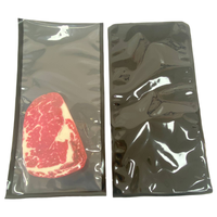 Sacs sous vide transparents PA/PE personnalisés avec fermeture éclair thermoscellable, résistants à l'humidité, imprimés en héliogravure pour emballage de chips et de sushis