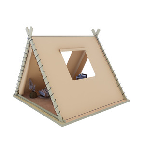 Carpa de Glamping con Marco de Madera para 4-5 Personas, Tela Oxford, Gran Espacio, Carpa de Camping para Tres Estaciones - Product Image 5