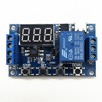 Module de temporisation à relais HW-521B/1 - Carte de contrôle double MOS avec temporisation de cycle réglable et circuit de déclenchement pour l'automatisation