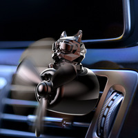 Clip de ventilation de voiture, nouvelle série de pilote d'ours, bouledogue créatif, parfum solide, parfum de voiture, aromathérapie