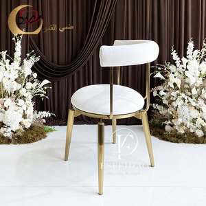 High-End Italian Minimalist Elegant Modern Stainless Steel Outdoor Hotel <b>Dining</b> <b>Chairs</b> for Commercial Use - Product Image 3