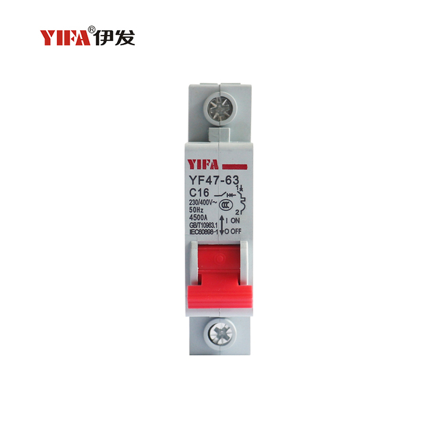 High-Breaking Miniature Circuit Breaker (MCB) DIN Rail 4P Electronic PA66 Copper for Overload Protection 4.5kA 230V/400V