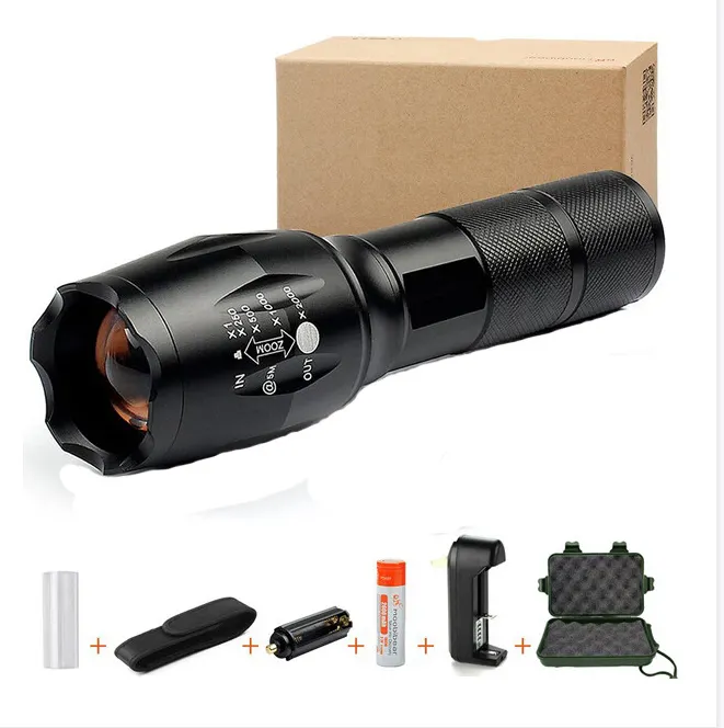 Amazon Hot Selling G700 Rechargeable Tactical T6 Led Flashlight