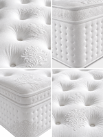Matelas hybride hôtelier transfrontalier Spring, mousse à mémoire de forme ultra-douce, ressorts ensachés, surmatelas de 26 cm d'épaisseur, roulé, moderne