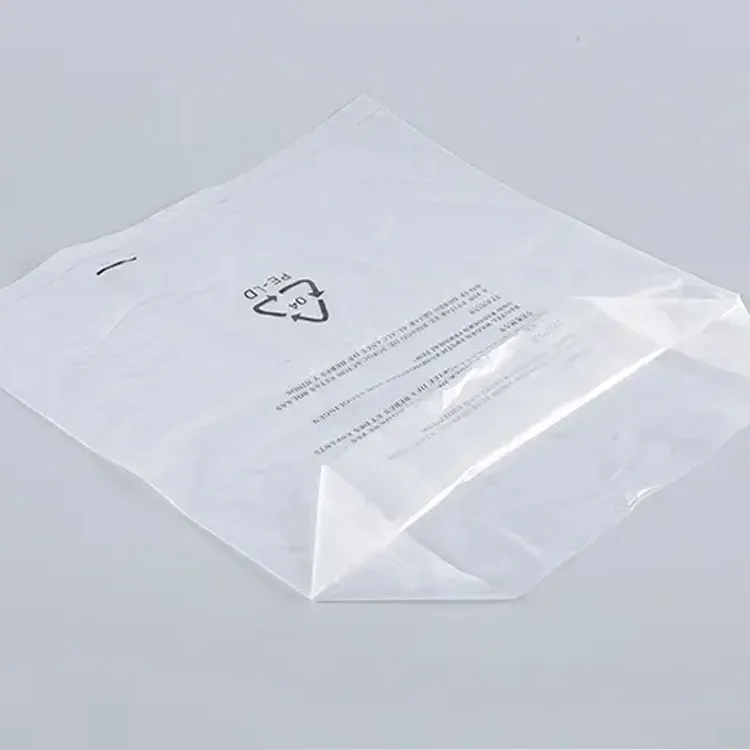 Bolsas de embalaje de polietileno transparente, profesionales, reciclables y brillantes, venta al por mayor
