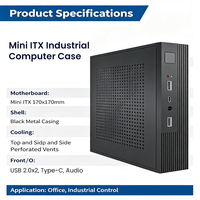 Boîtier PC Mini ITX mural en aluminium, châssis industriel, boîtier barebone pour carte mère H61 H110 H610