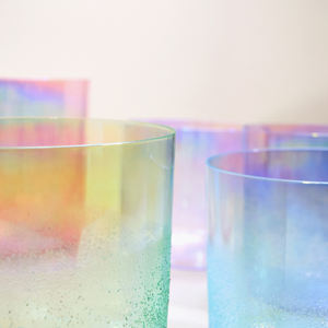 अनुकूलित अद्भुत चक्र रंग अल्की क्रिस्टल गायन कटोरे सेट 7 टुकड़े स्पष्ट मध्यस्थता योग क्रिस्टल गायन कटोरे सेट - Product Image 2