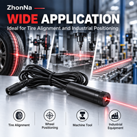 Module laser ZhonNa avec boîtier métallique, diode filaire, pour alignement de roues, positionnement, pièces d'équipement laser industriel pour machines-outils OEM