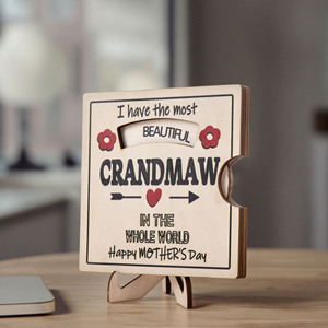 Letrero Giratorio de Madera con Impresión Personalizada, Decoración para el Día de la Madre, Tarjeta de Felicitación de Madera para el Día de la Madre, el Mejor Regalo para Mamá - Product Image 5