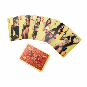 Cartes de poker personnalisées avec modèle de fille nue adulte - Product Image 2