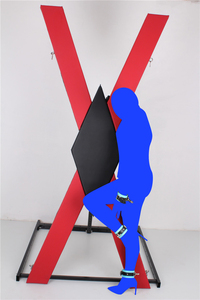 เก้าอี้พับติดผนังหรือแบบตั้งพื้น BANSEY Padded St Andrews Cross รุ่น Andreaskreuz Croix de Saint Andre Fesselstuhl ผลิตภัณฑ์ sm - Product Image 2