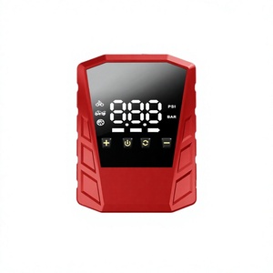 Compresseur d'air numérique sans fil avec écran LED, portable et rechargeable pour voiture, moto, vélo et ballons - Product Image 1