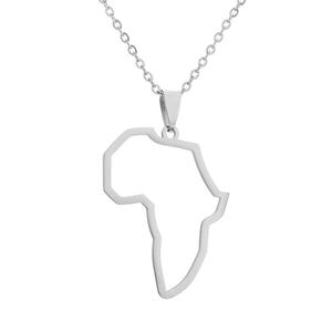Rfjeweloutfit-collar con <span class=keywords><strong>mapa</strong></span> <span class=keywords><strong>de</strong></span> África para mujer, collar con <span class=keywords><strong>mapa</strong></span> <span class=keywords><strong>de</strong></span> África del país <span class=keywords><strong>de</strong></span> Sudáfrica, collares simples del continente africano, joyería para mujer - Product Image 4
