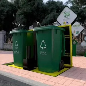 垃圾桶地下gabag集装箱收集生活垃圾到回收箱户外定制产品