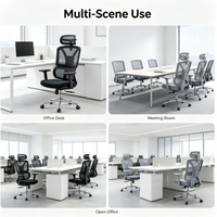 Chaise de bureau ergonomique en maille, chaise d'ordinateur, chaise de formation, chaise de designer, mobilier de bureau pour projets commerciaux, vente en gros, directement de l'usine
